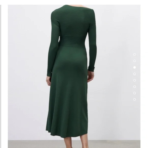 Zara green dress size s - Picture 3 of 6